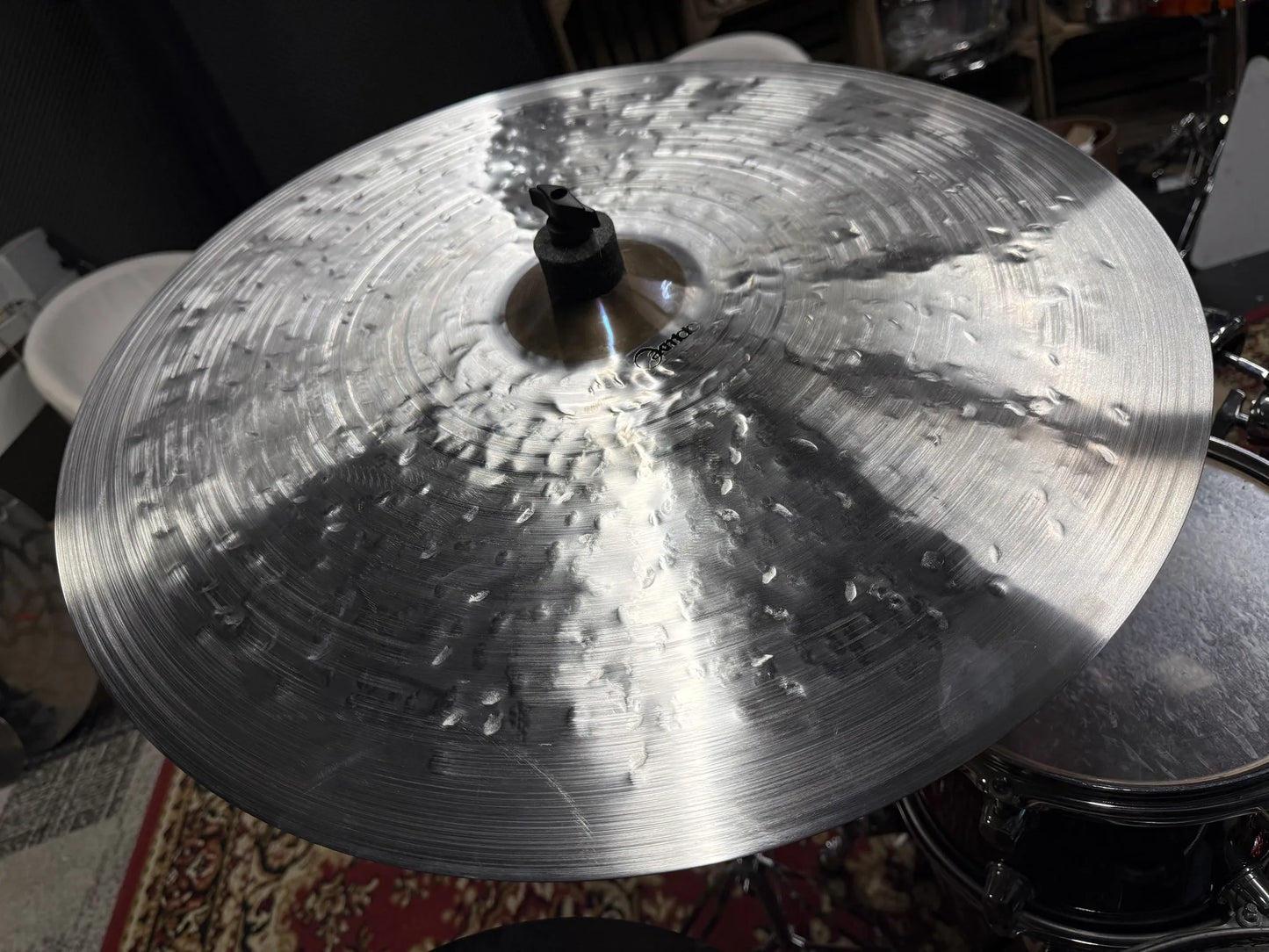 23 inch crash ride cymbal titanium handmade Kmicic Purple Heart limited edition purple bell