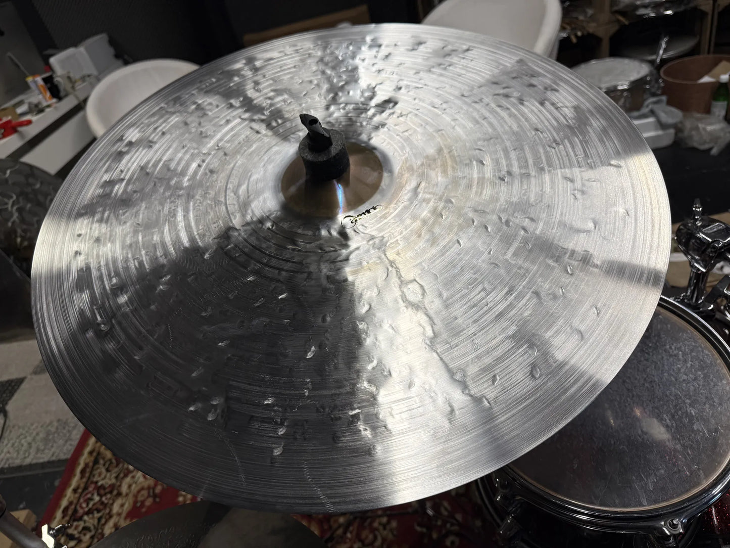 23 inch crash ride cymbal titanium handmade Kmicic Purple Heart limited edition purple bell