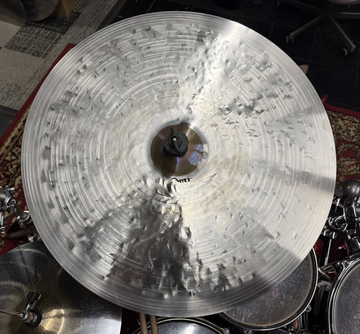 23 inch crash ride cymbal titanium handmade Kmicic Purple Heart limited edition purple bell