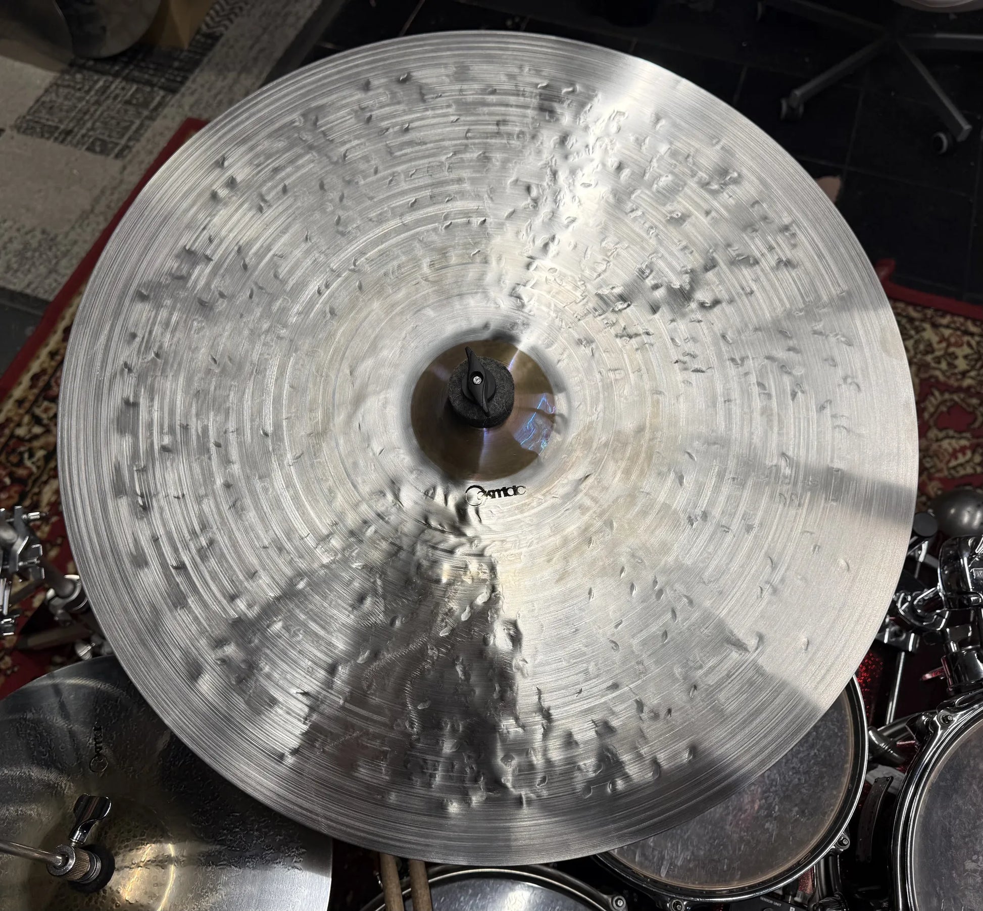 23 inch crash ride cymbal titanium handmade Kmicic Purple Heart limited edition purple bell