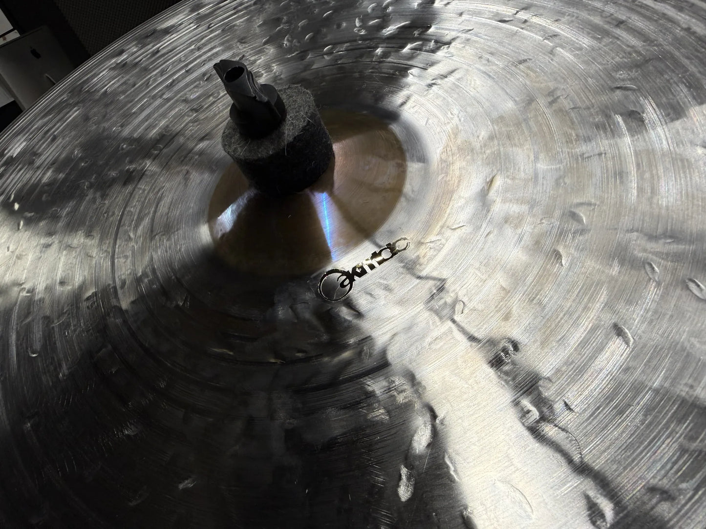 23 inch crash ride cymbal titanium handmade Kmicic Purple Heart limited edition purple bell