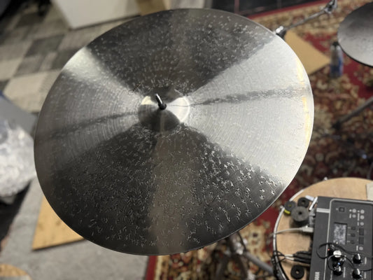 23 inch short dry ride cymbal titanium handmade Kmicic woody stick definition clear bell