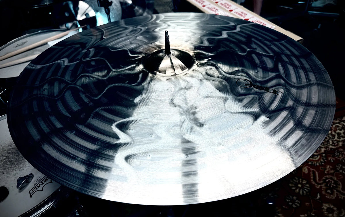 24 inch ride cymbal titanium handmade Kmicic Gold Vein medium dry precise control