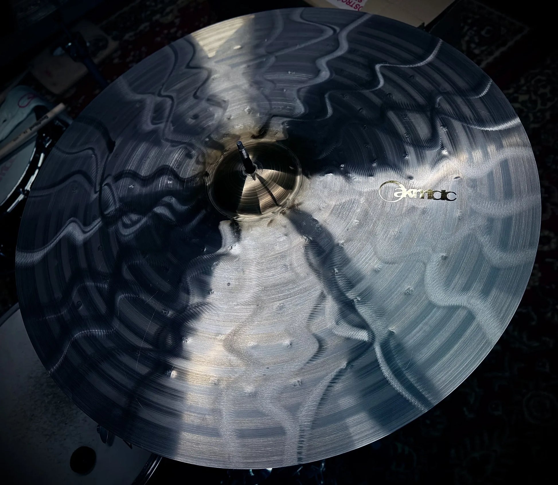 24 inch ride cymbal titanium handmade Kmicic Gold Vein medium dry precise control