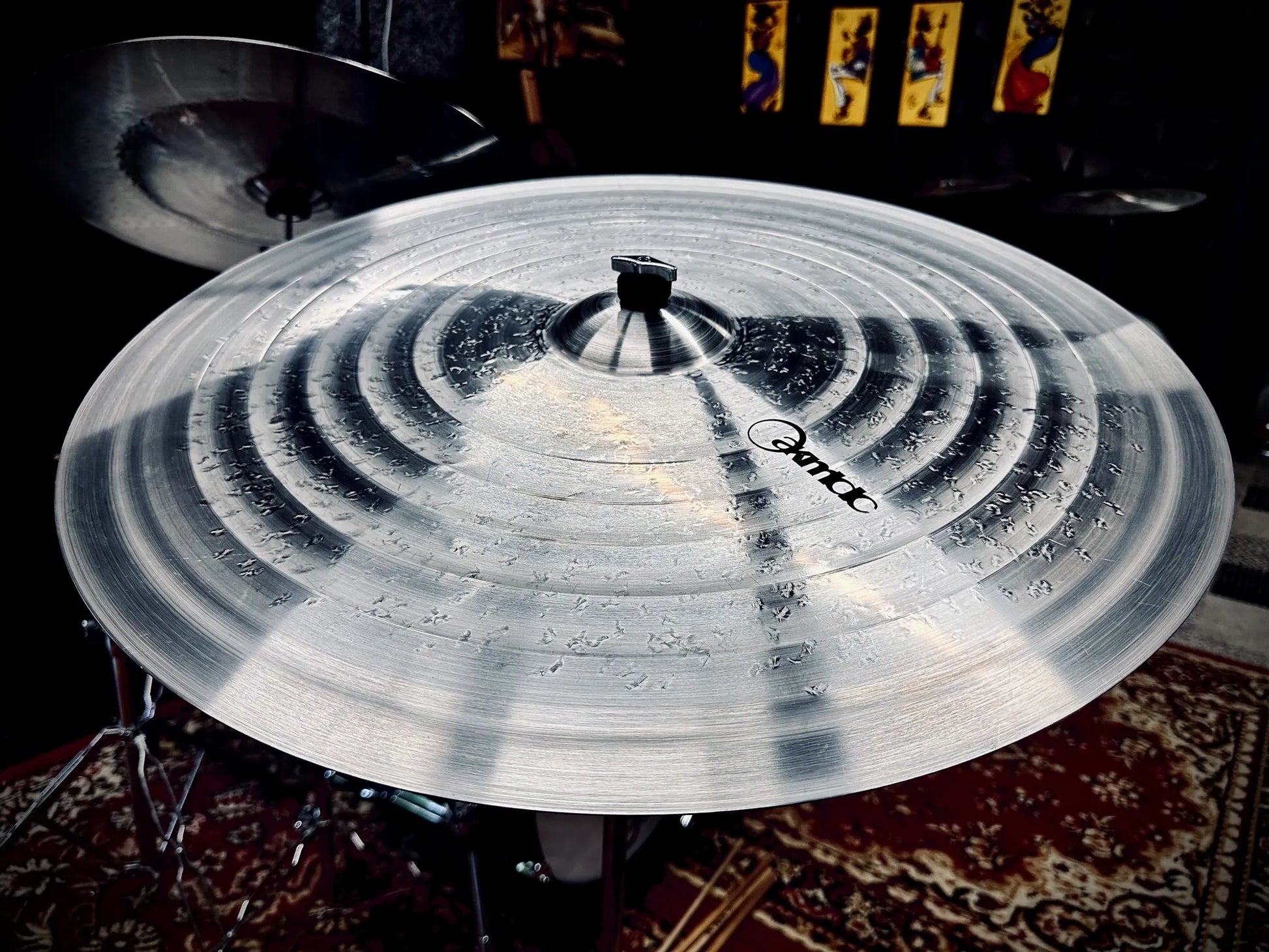 24 inch short dry ride cymbal titanium handmade Kmicic Orbital precise minimal wash