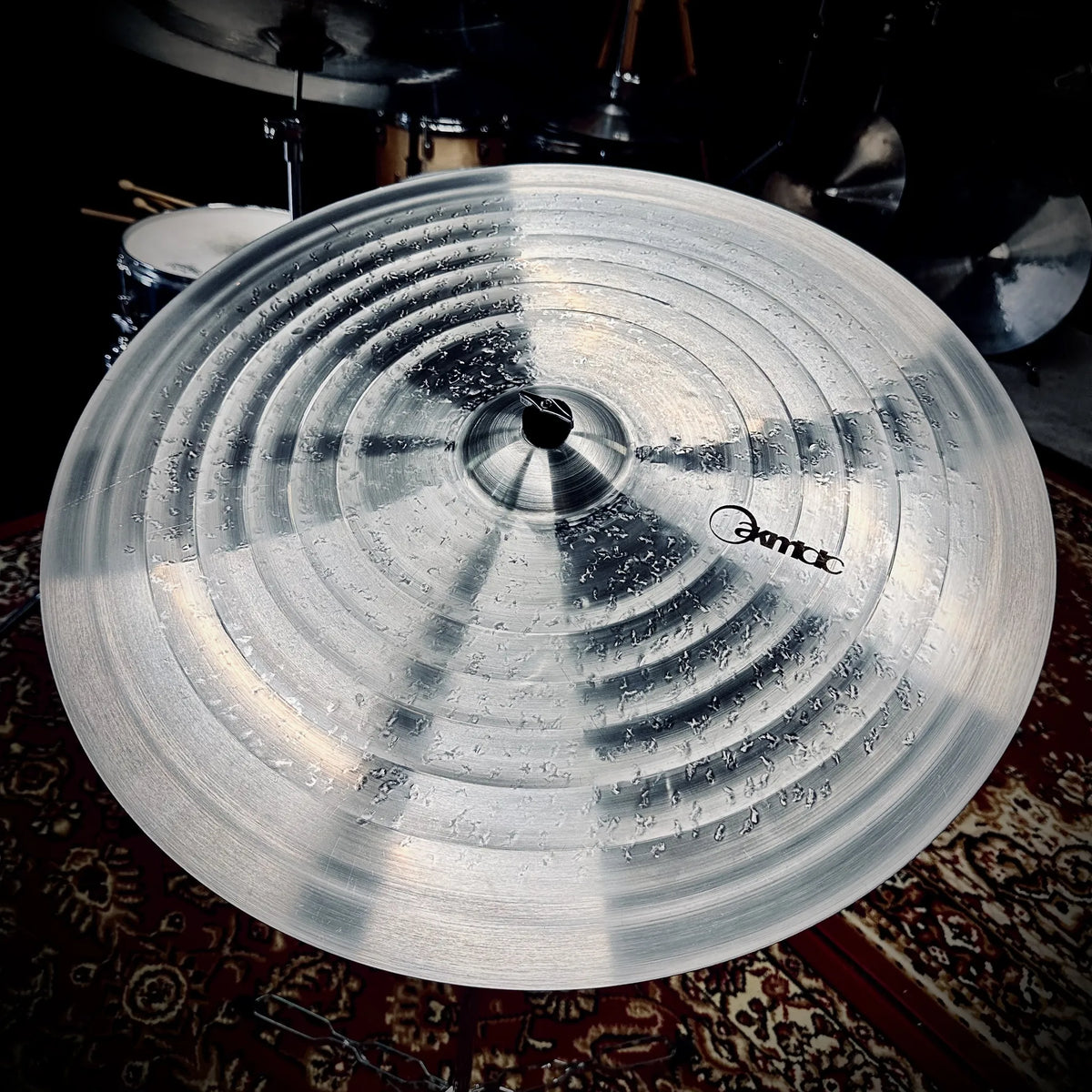 24 inch short dry ride cymbal titanium handmade Kmicic Orbital precise minimal wash