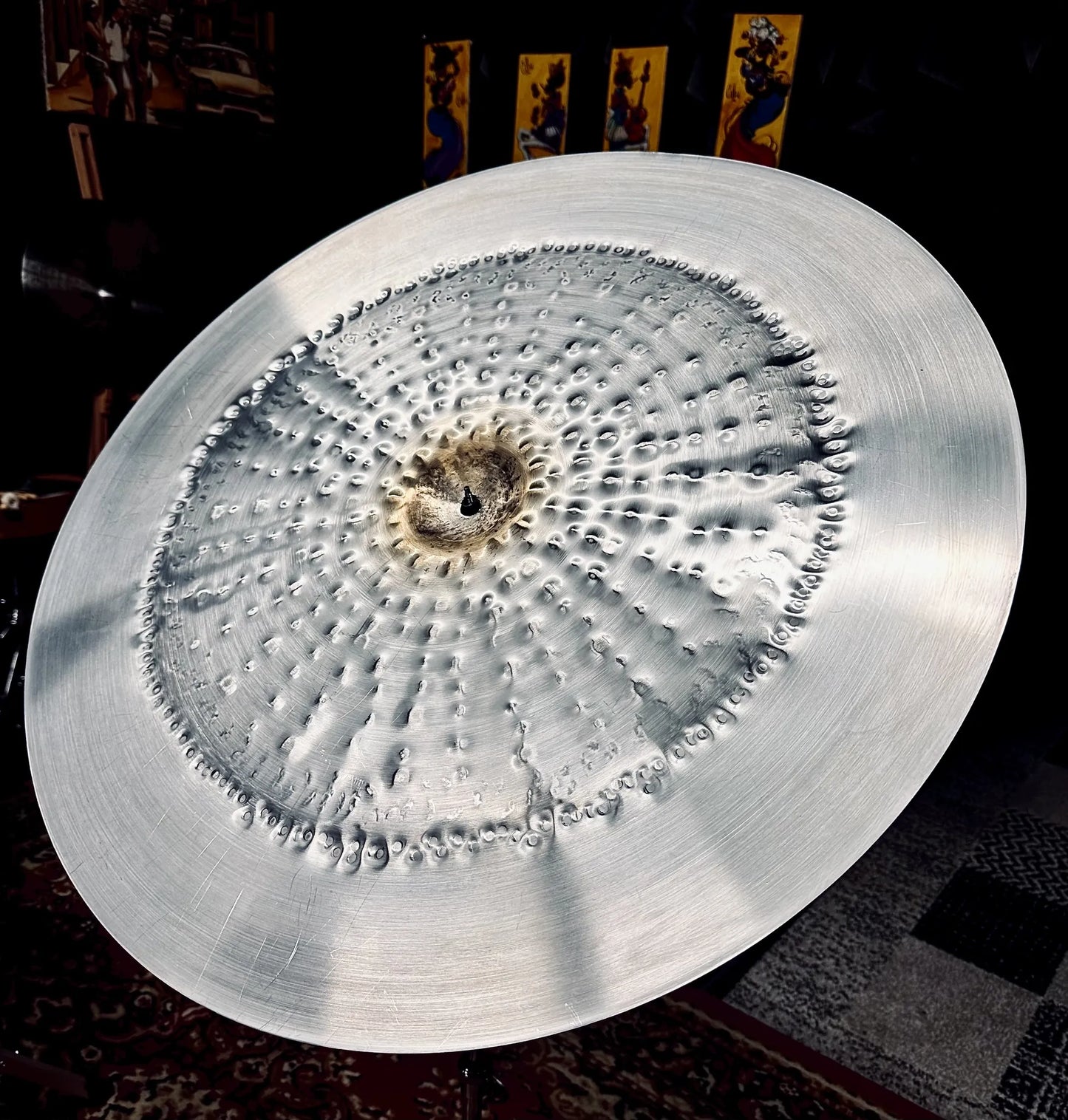 30 inch reverse china cymbal titanium handmade Kmicic Dragon Masterpiece loud forged