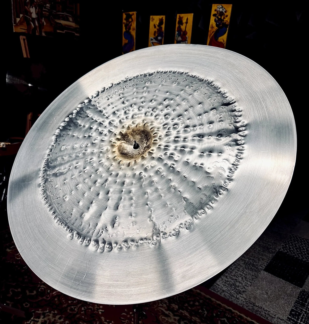 30 inch reverse china cymbal titanium handmade Kmicic Dragon Masterpiece loud forged