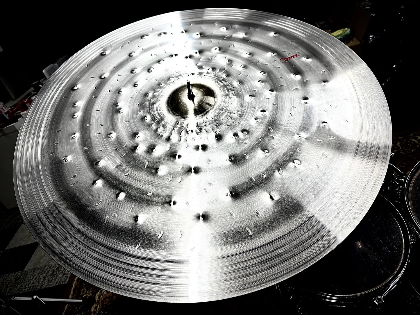 30 inch ride cymbal titanium handmade Kmicic Pox large washy atmospheric dark sustain