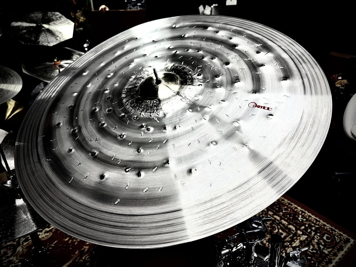 30 inch ride cymbal titanium handmade Kmicic Pox large washy atmospheric dark sustain
