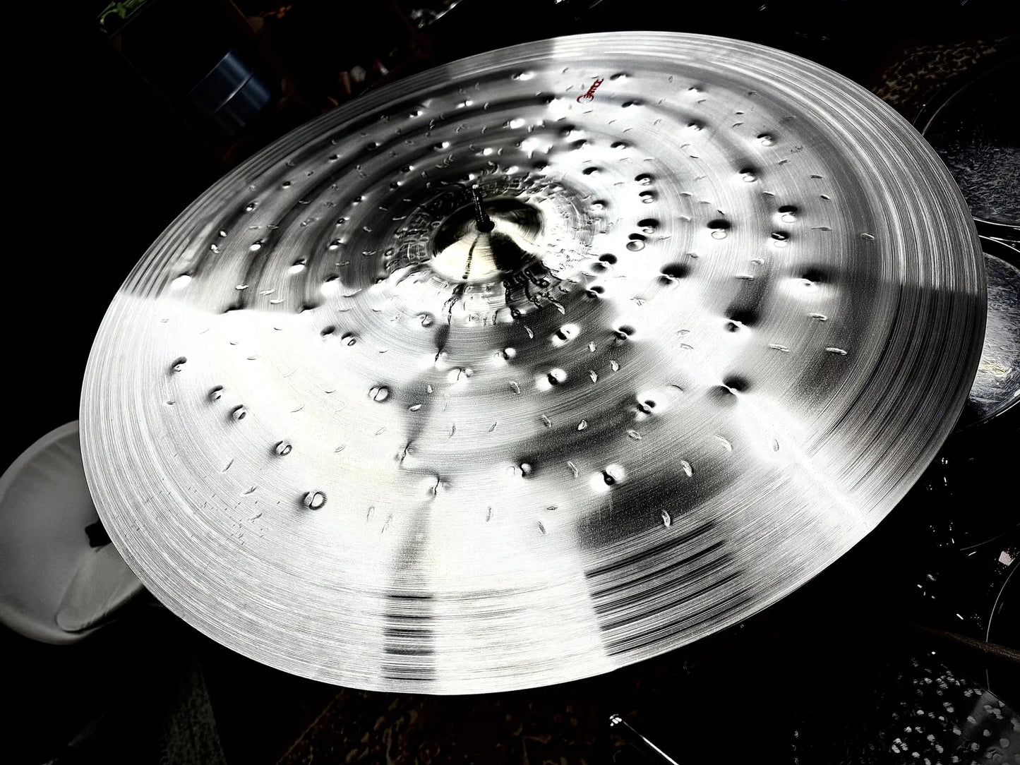 30 inch ride cymbal titanium handmade Kmicic Pox large washy atmospheric dark sustain