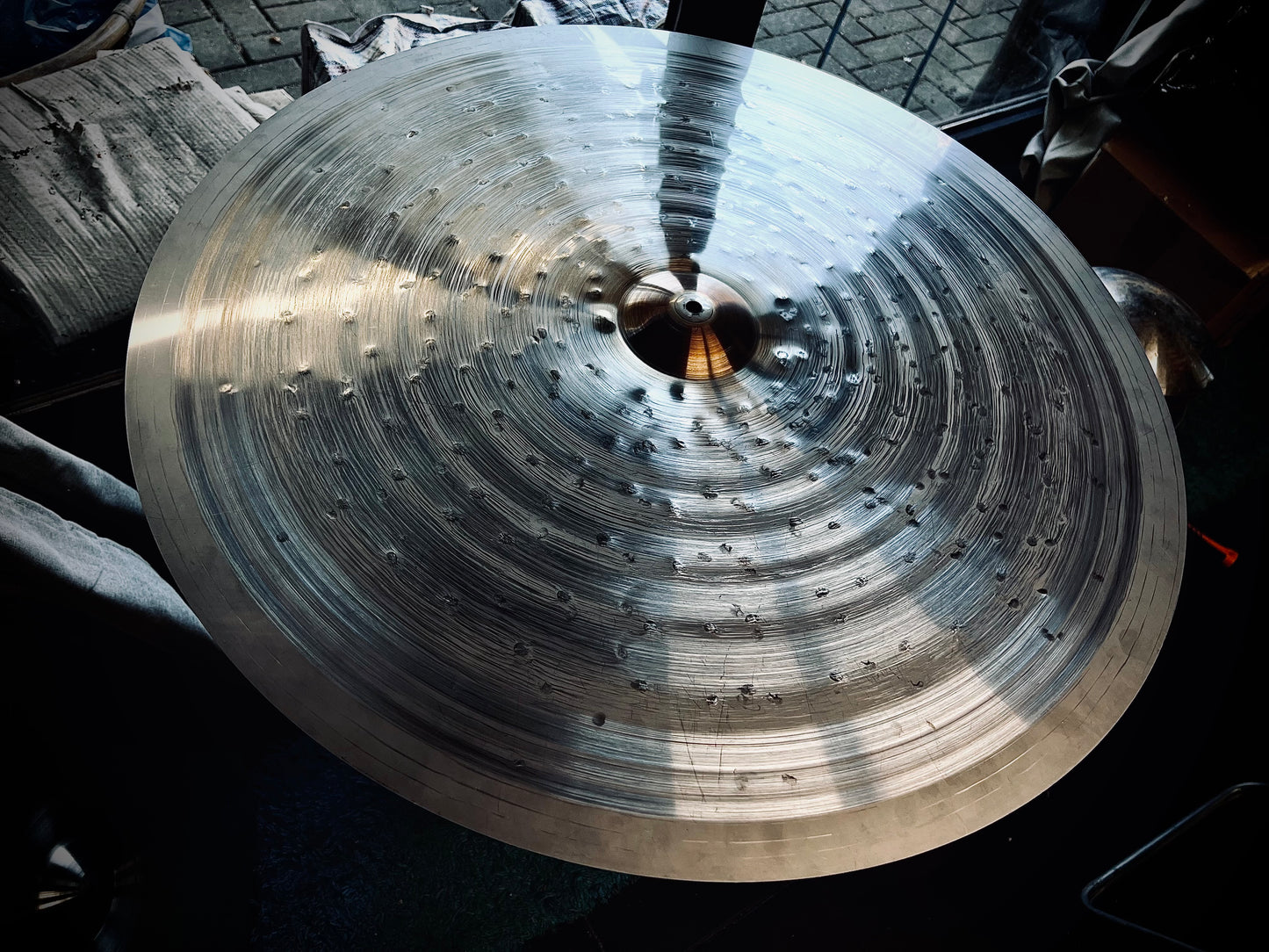 Kmicic Damast gold bell 30” titanium ride cymbal! One in stock!