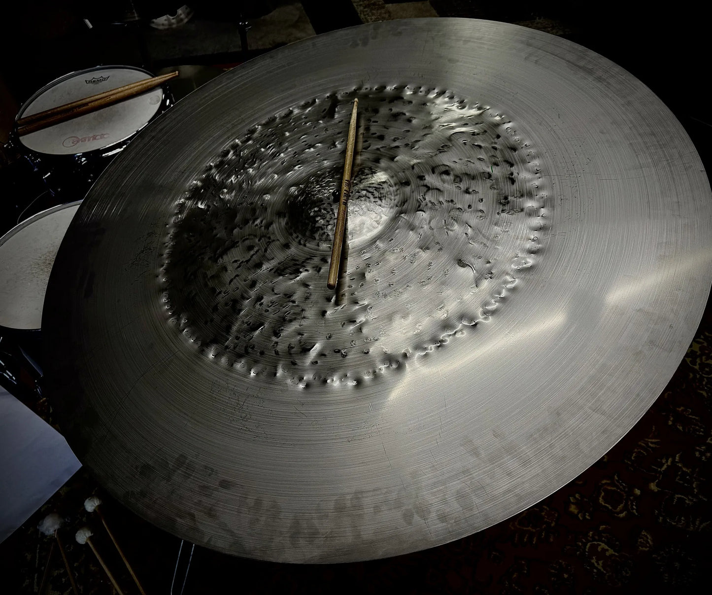 40 inch china ride cymbal titanium handmade Kmicic huge gong effect loud oriental