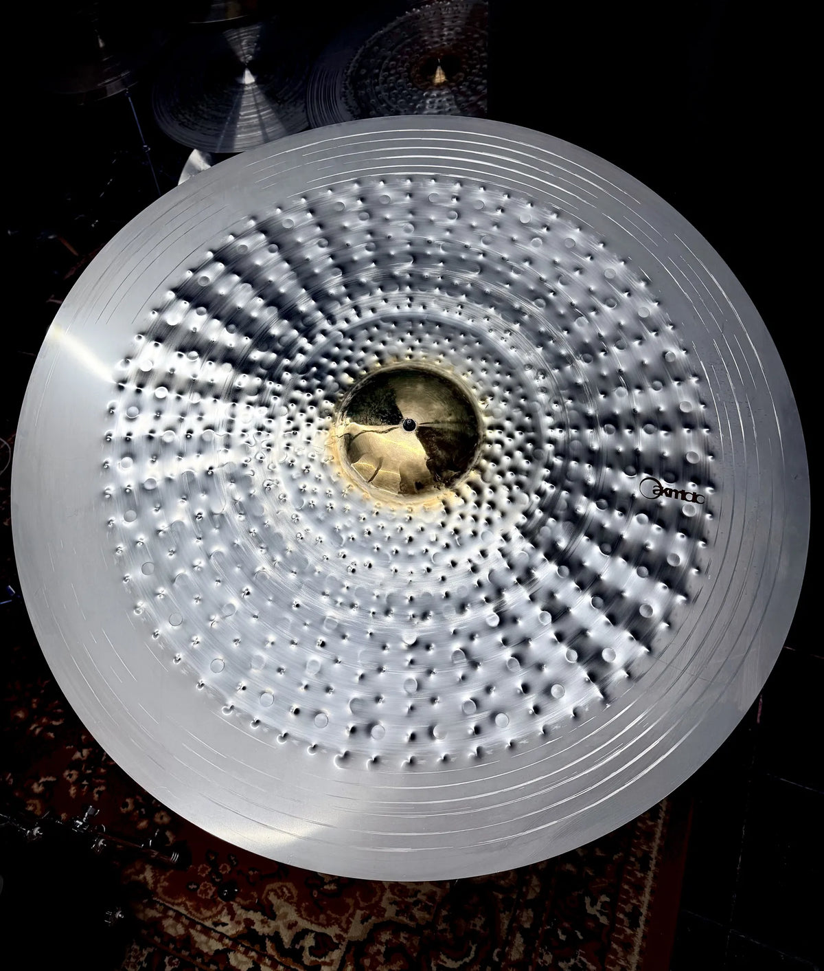 40 inch ride cymbal titanium handmade Kmicic Masterpiece 02 gong effect huge bell