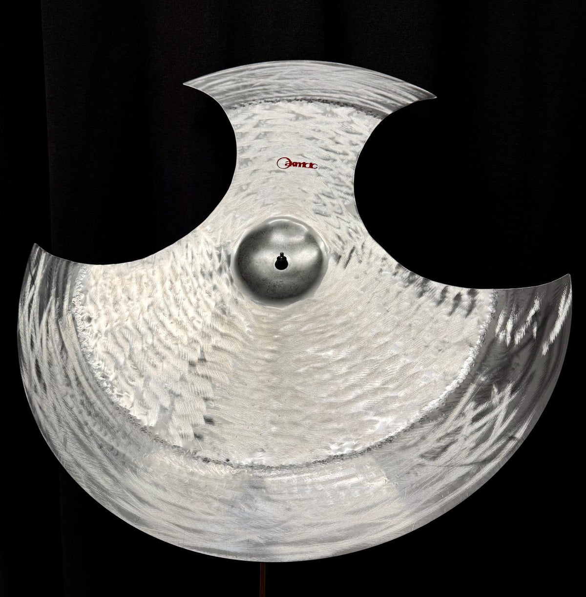 Kmicic Halabardnik 24 inch handmade titanium China cymbal halberd shape dark sandy short trashy sound