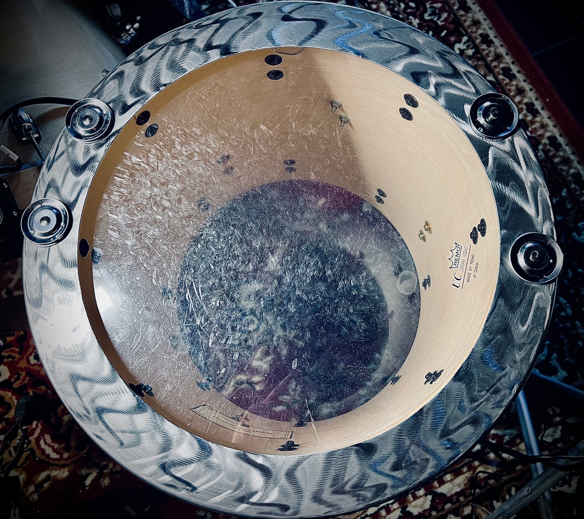 Kmicic Titanium Snare semi muffling stack 14” +4 jingles