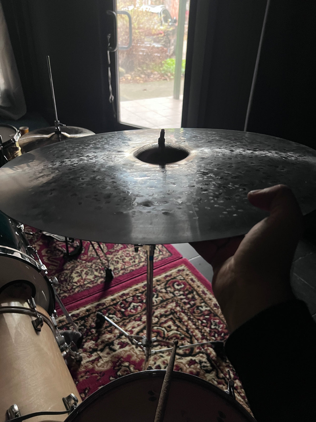 21" Custom Ride Cymbal – Titanium Handmade (One of a Kind)