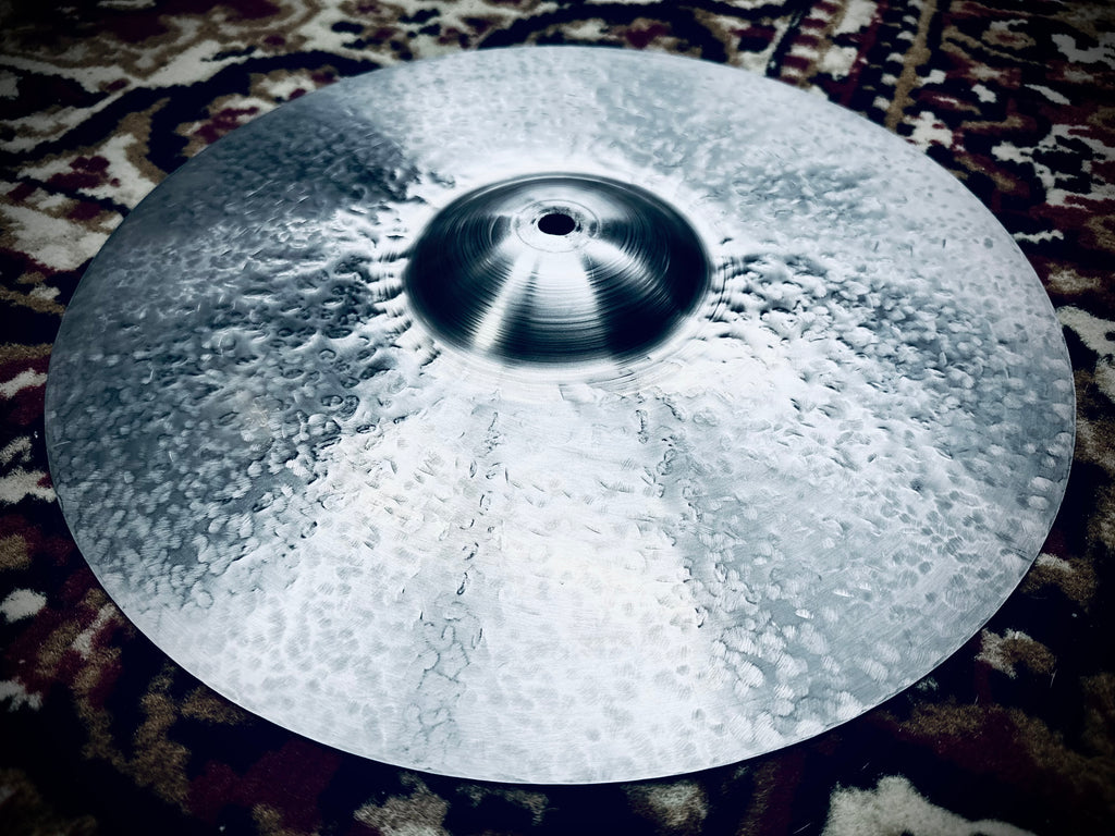 13 inch hi hat cymbals titanium handmade Kmicic Texture Silver dense hammering modern articulation
