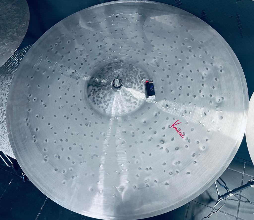 Kmicic Beelzebub’s Breath Big Bell titanium ride cymbal 30”- one of a kind