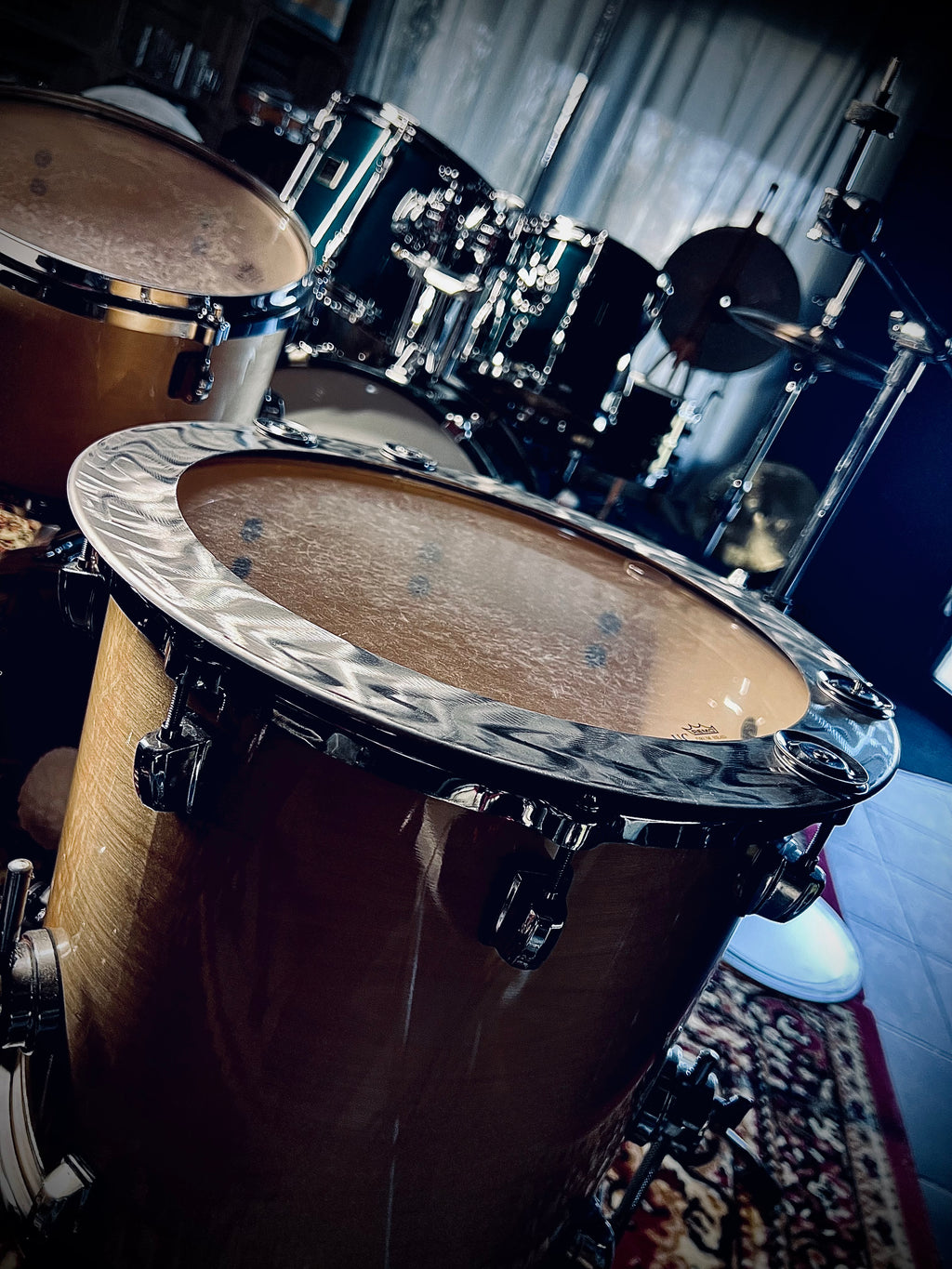 Kmicic Titanium Snare semi muffling stack 14” +4 jingles
