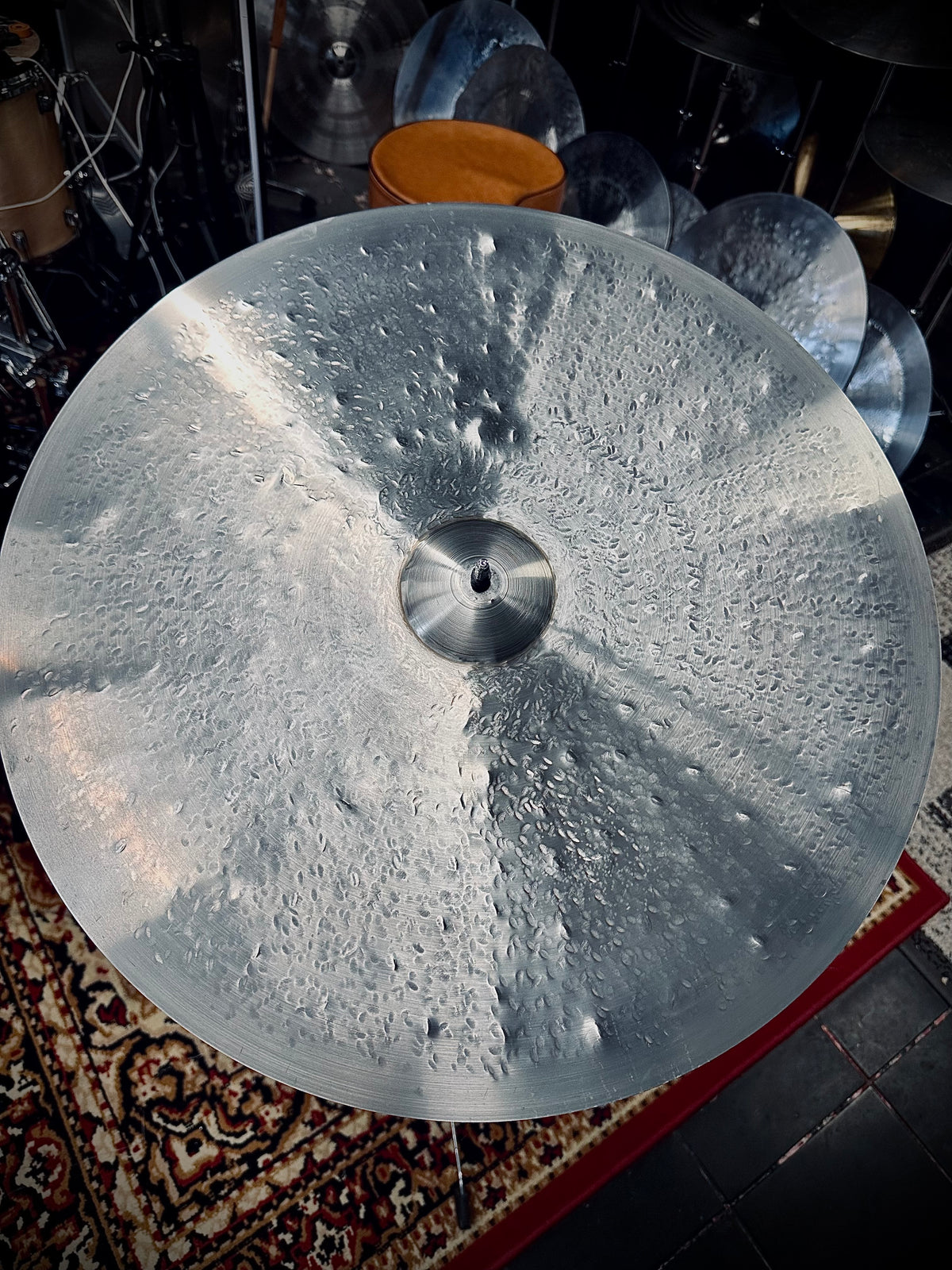 23 inch crash ride cymbal titanium handmade Kmicic Diuna dry washy versatile