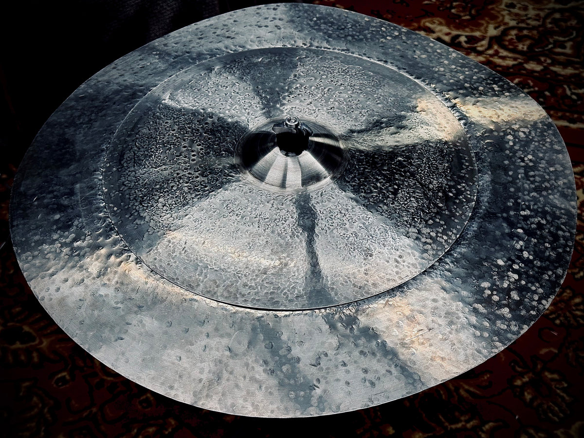 22 inch cymbal stack titanium handmade Kmicic Trash Hit aggressive explosive