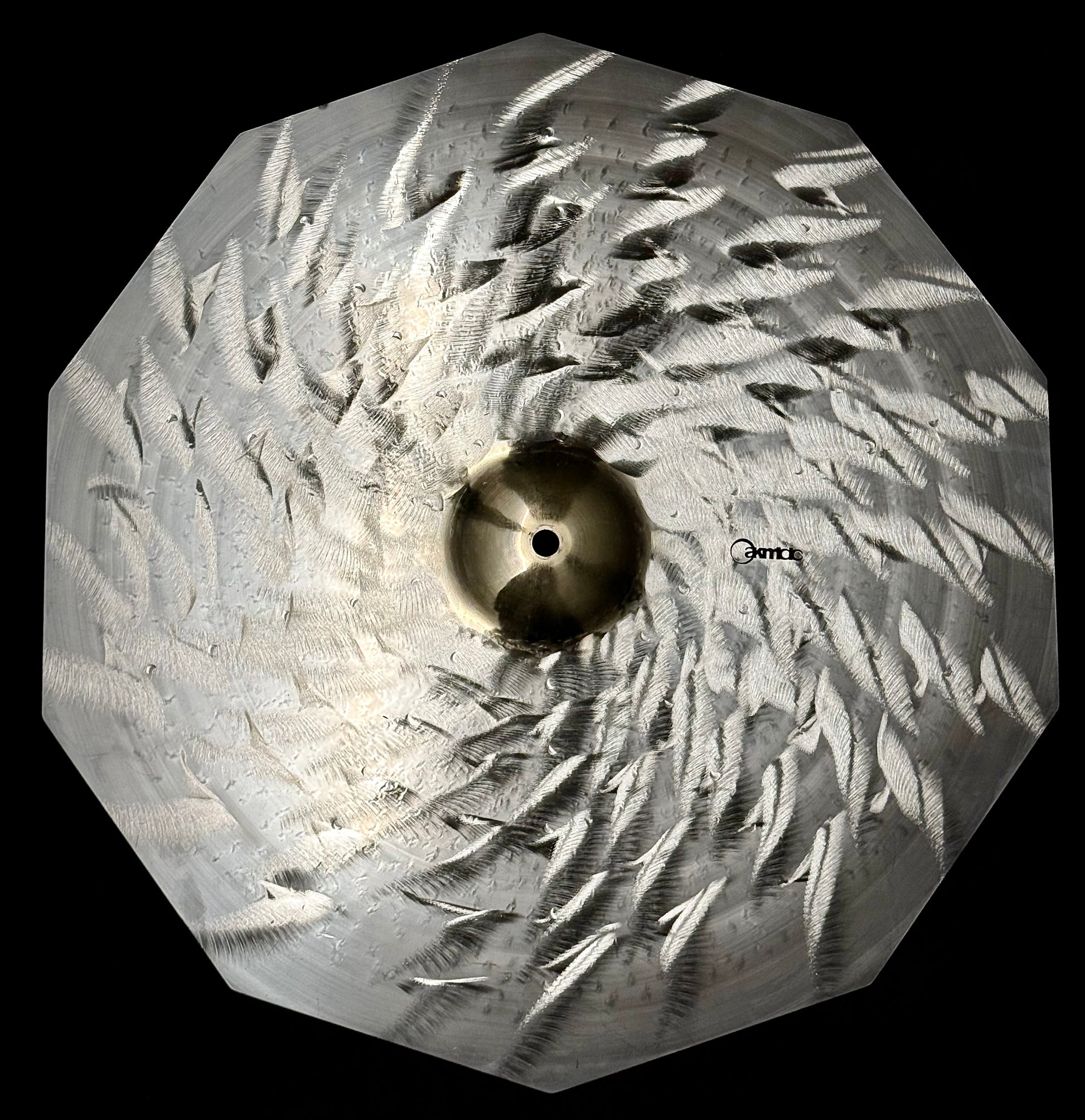 22 inch decagon crash ride cymbal titanium handmade Kmicic Lightning limited edition
