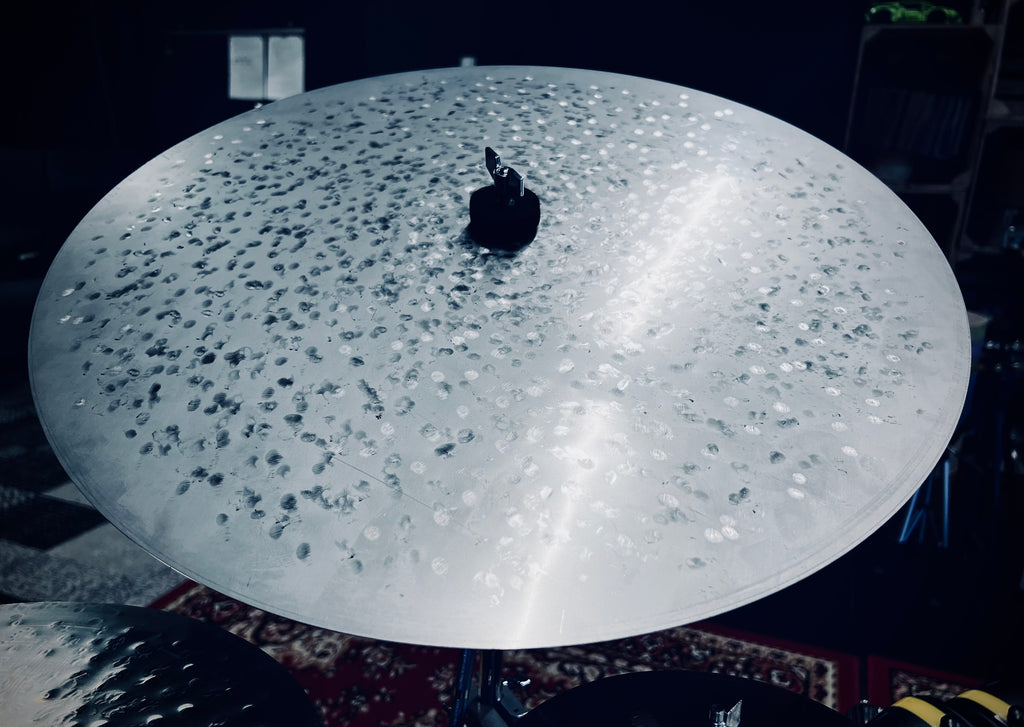 20 inch raw flat ride cymbal titanium TiGr5 handmade Kmicic dry articulate earthy