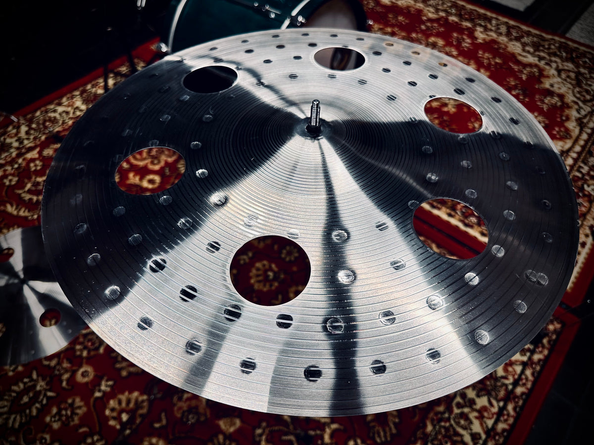 18 inch ozone crash cymbal brilliant titanium TiGr5 handmade Kmicic expressive cutting
