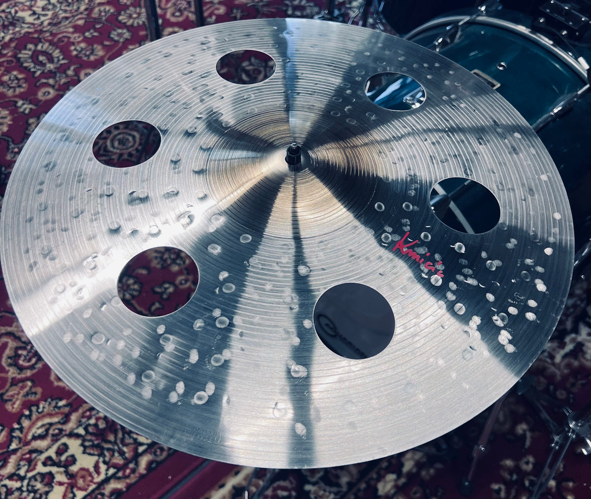 18 inch ozone crash cymbal gold bell titanium handmade Kmicic designer expressive
