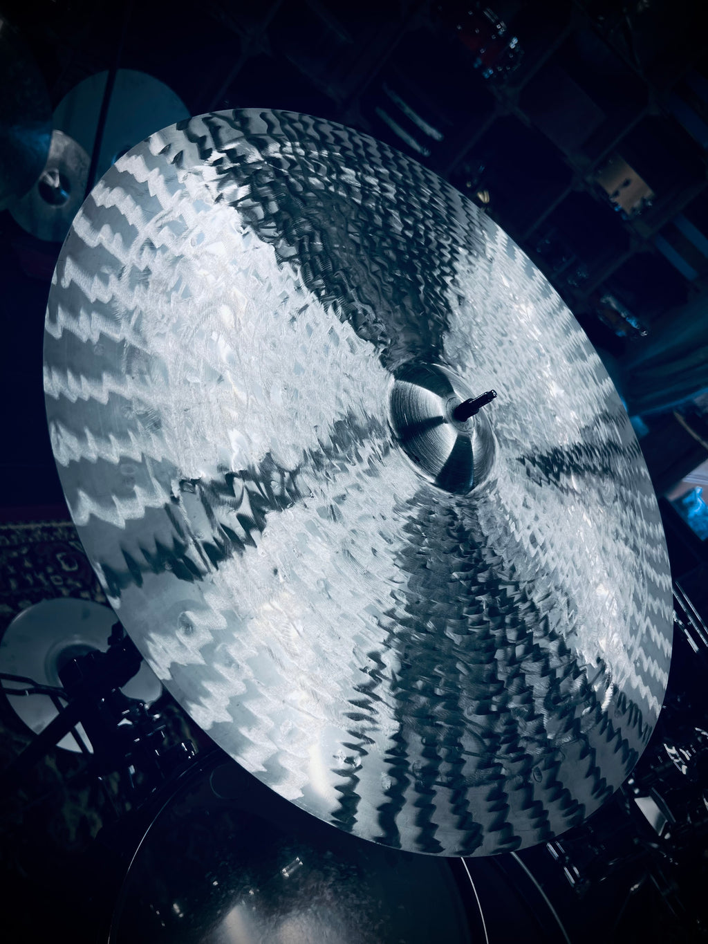 Kmicic Tigre titanium ride cymbal series 20 to 40 inch handmade striped finish