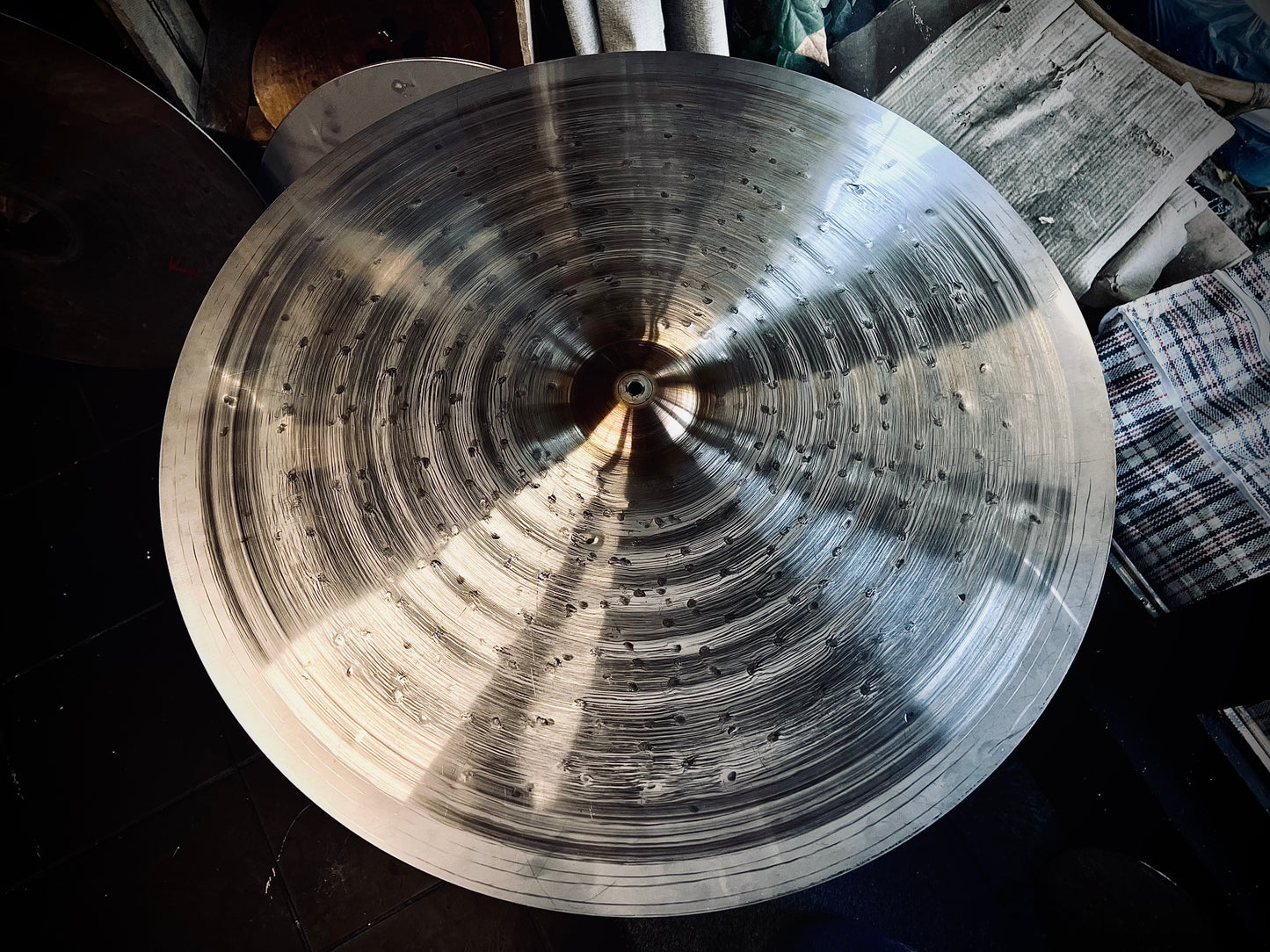 Kmicic Damast gold bell 30” titanium ride cymbal! One in stock!