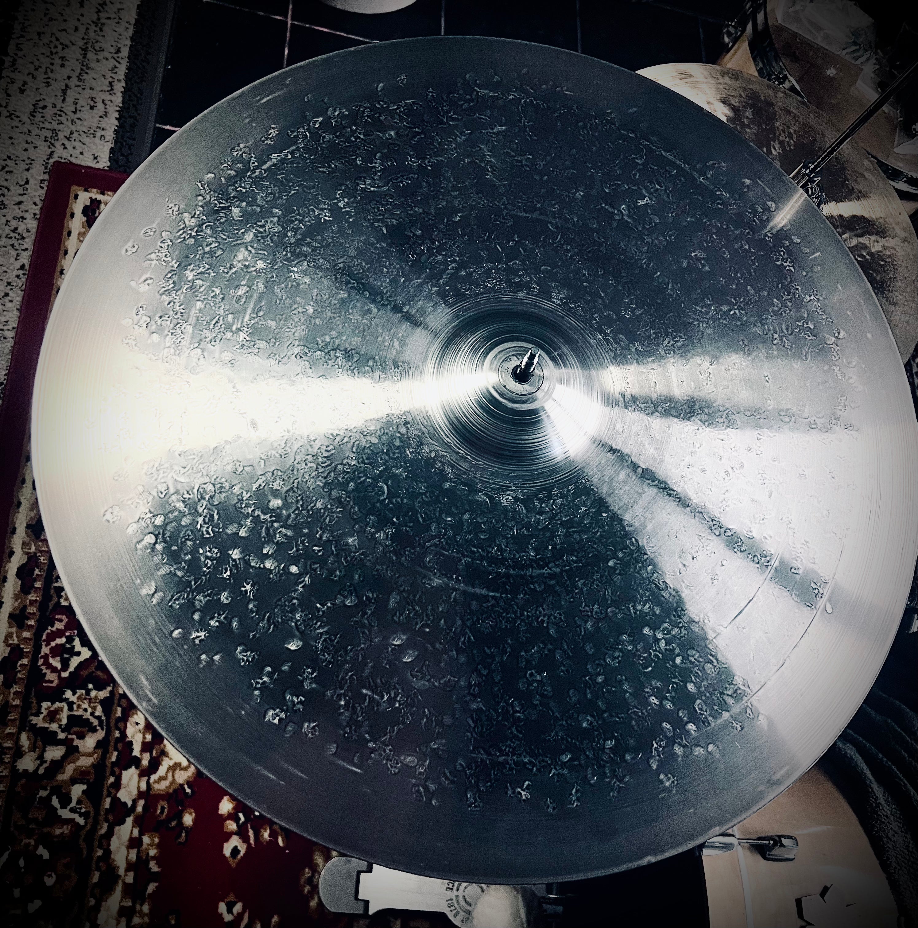 22 inch ride cymbal titanium handmade Kmicic Master thin versatile oriental bell