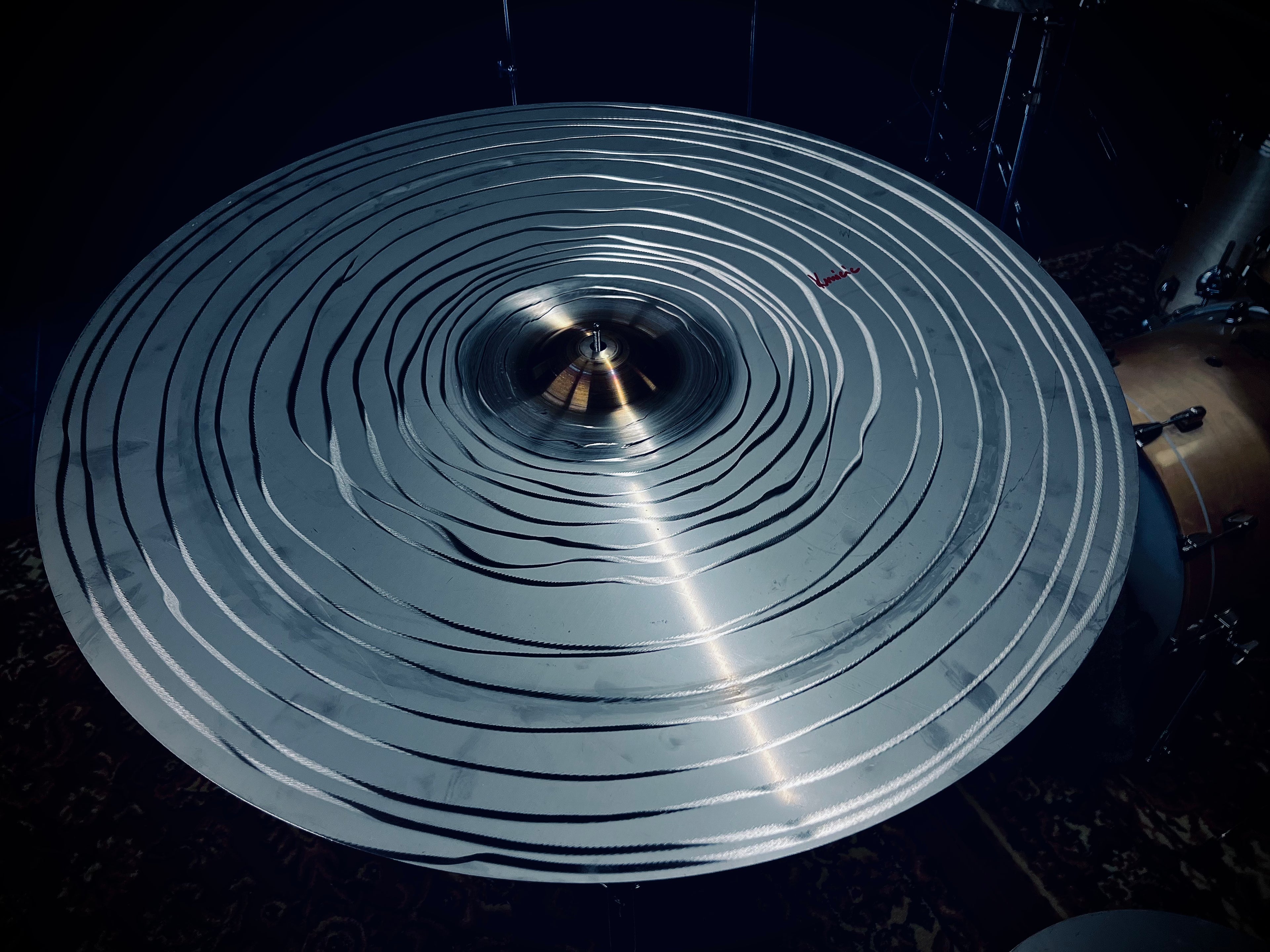 Kmicic Flat Titanium Ride Cymbal with bell 30”