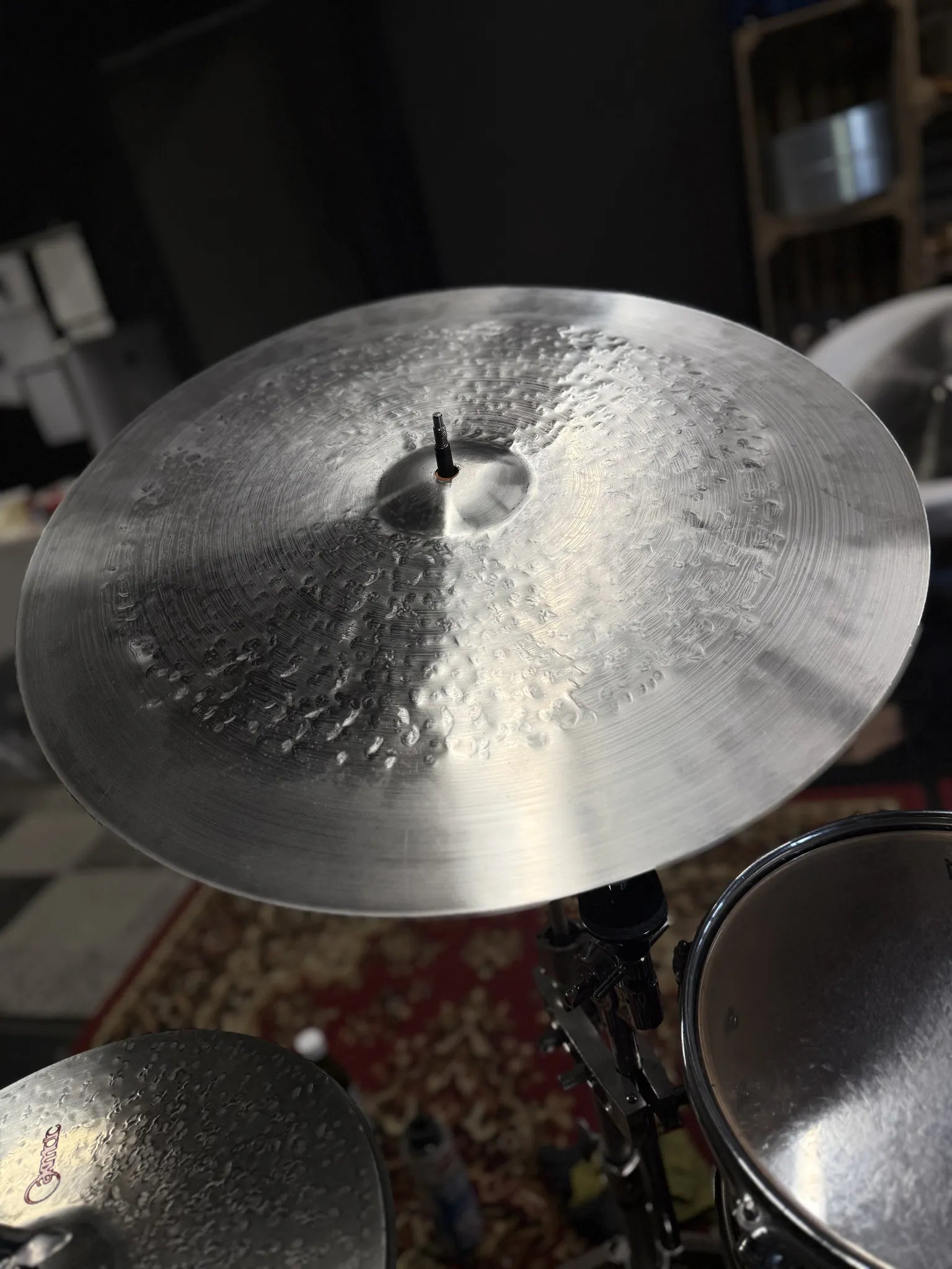 22 inch crash ride cymbal titanium handmade Kmicic KUrzyn explosive controlled