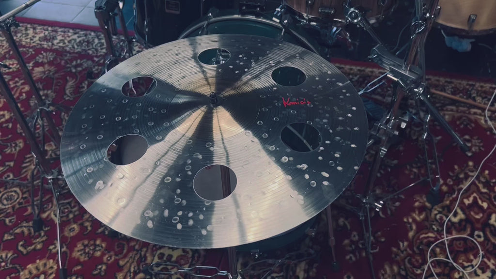 18" O-Zone Gold Bell Crash Cymbal – Titanium Handmade