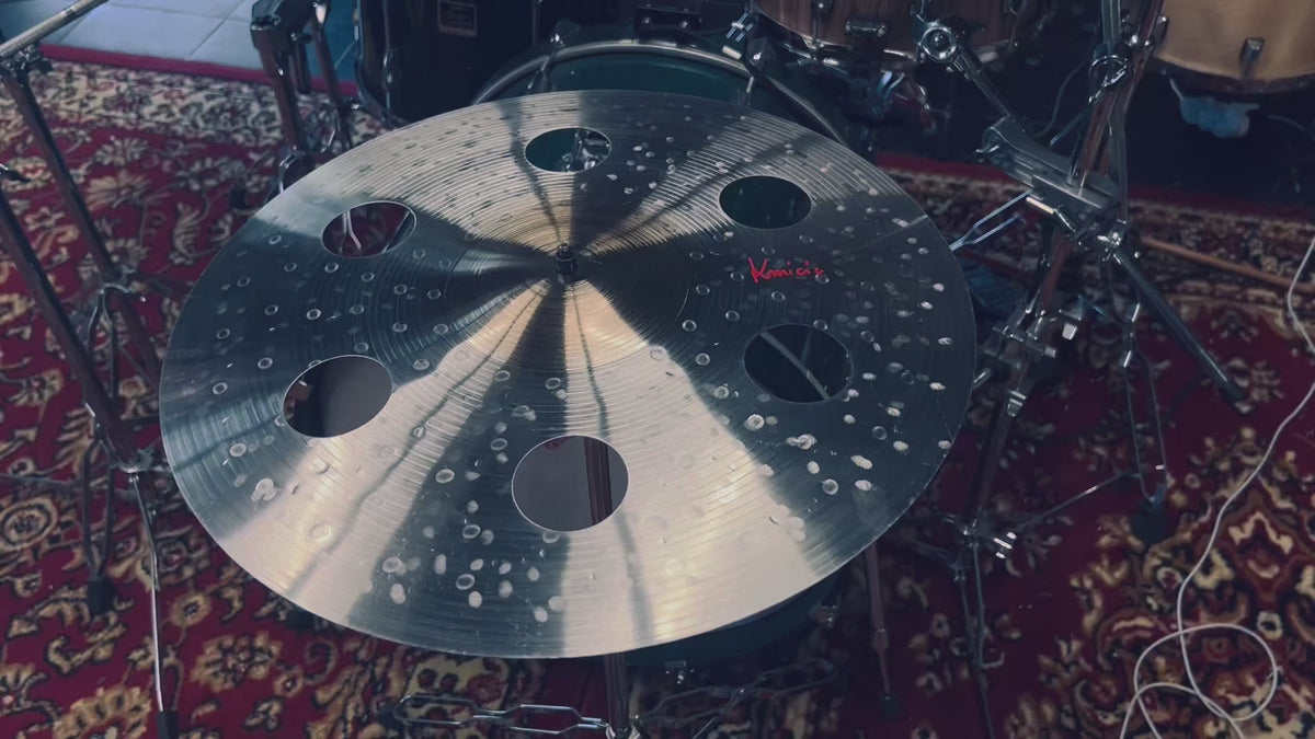 18" O-Zone Gold Bell Crash Cymbal – Titanium Handmade