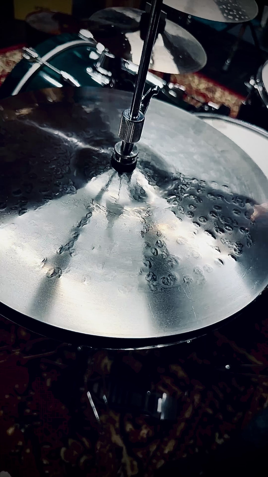 13" Silver Surfer Hi-Hat Cymbals – Titanium TiGr5 Handmade (One of a Kind)
