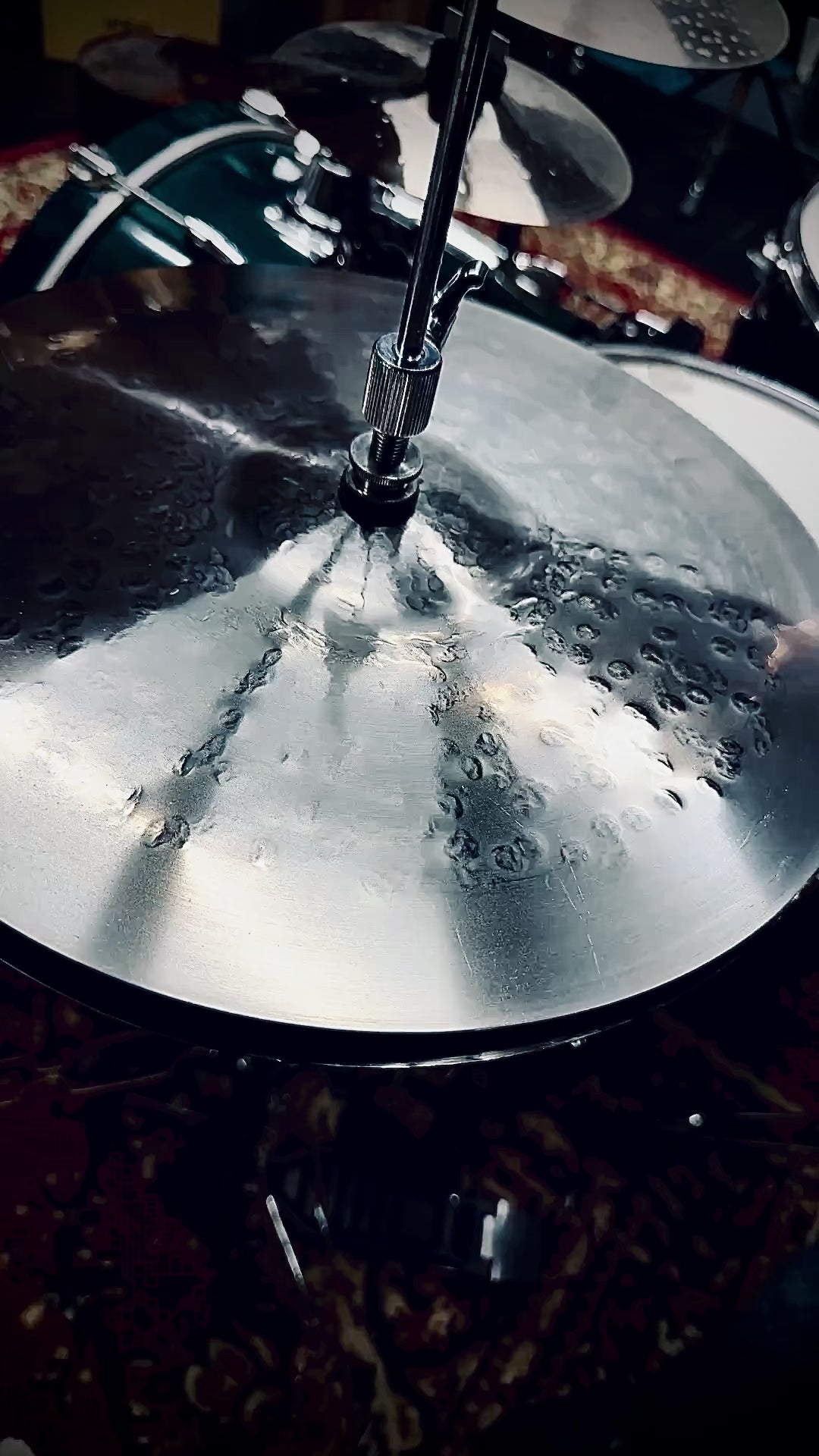 13" Silver Surfer Hi-Hat Cymbals – Titanium TiGr5 Handmade (One of a Kind)