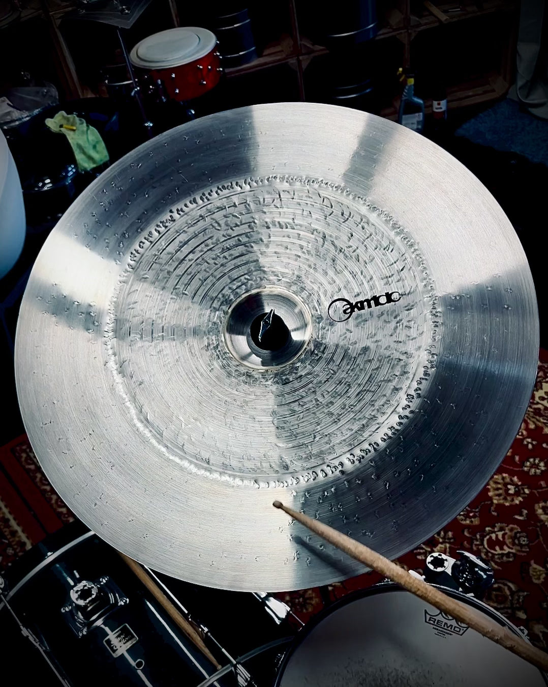 23" Medium Dry China Cymbal – Titanium Handmade