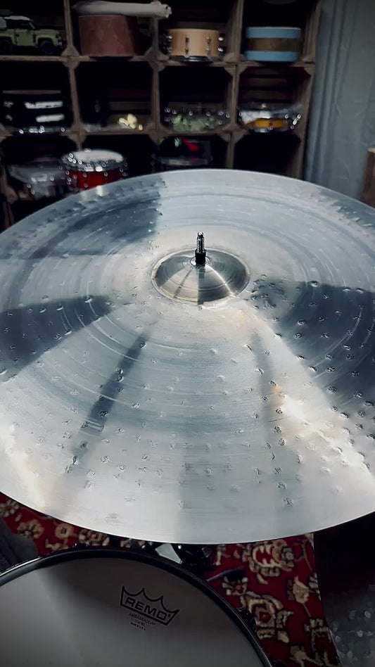 23" Frost Crash Ride Cymbal – Titanium Handmade (One of a Kind)