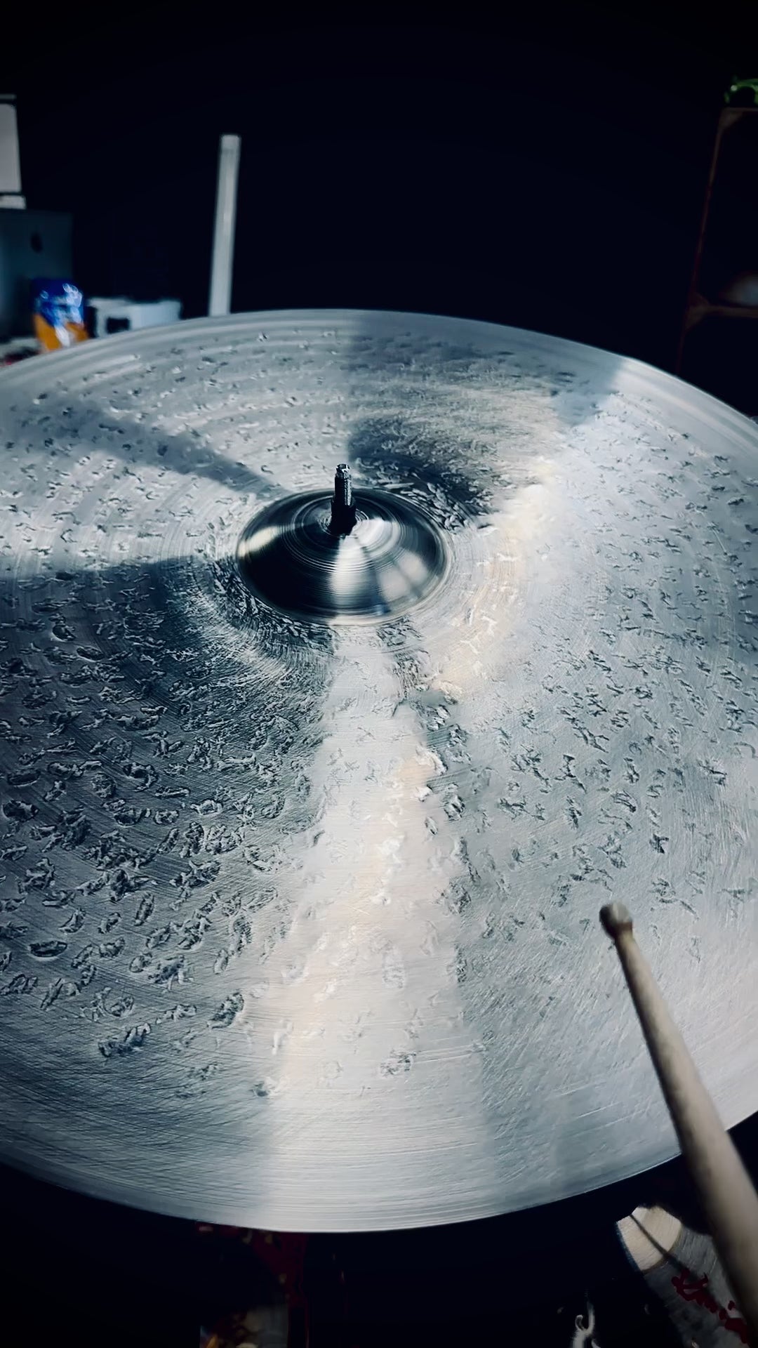 23" Medium Dry Crash Ride – Titanium Handmade