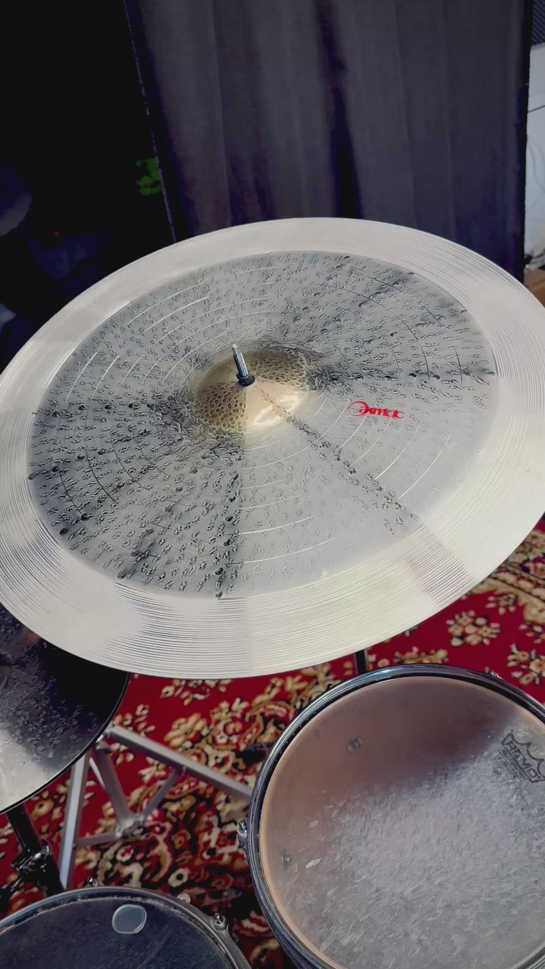 22" Golden Eye Crash Ride – Titanium Handmade Cymbal (One of a Kind) PREORDER