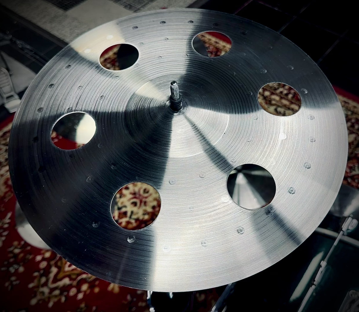14" Classic Satin O-Zone Crash Cymbal – Titanium TiGr5 Handmade