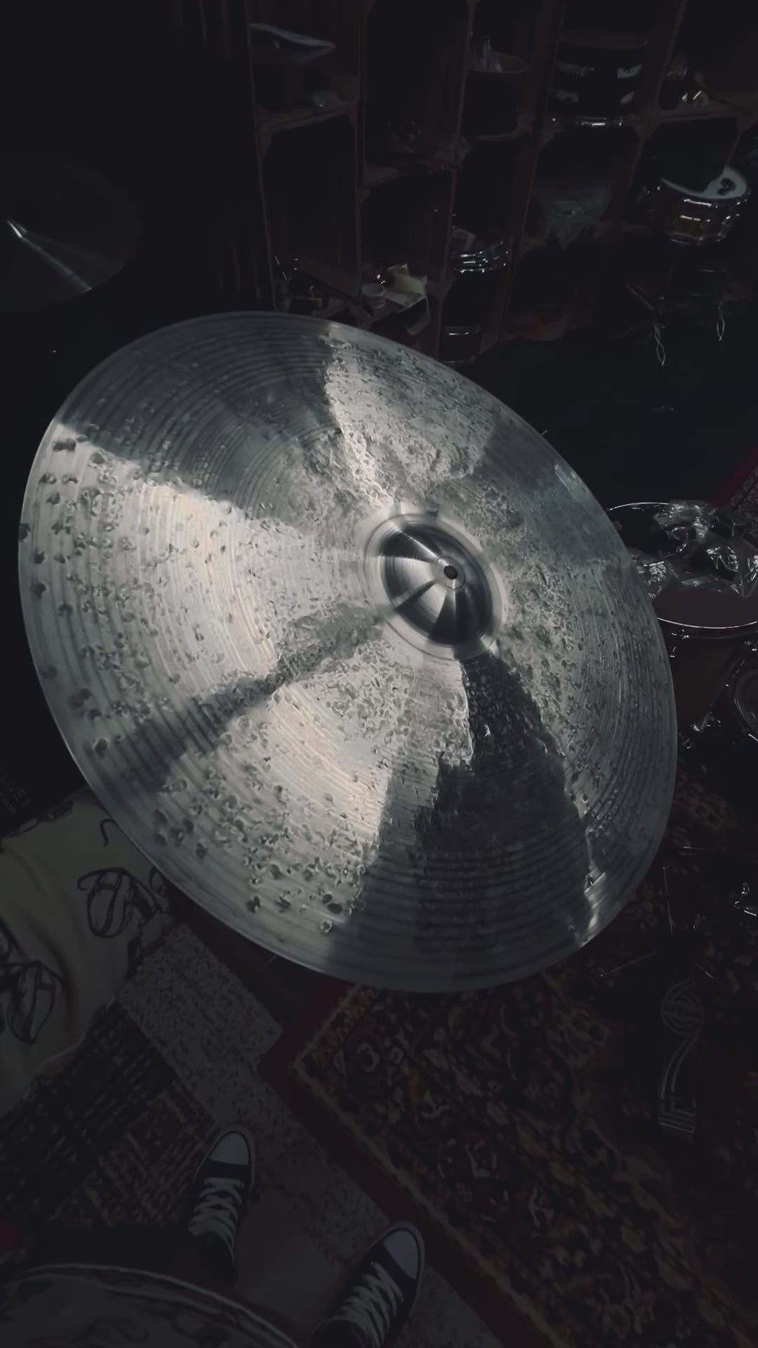 22" Silver Star Ride Cymbal – Titanium Handmade (One of a Kind)