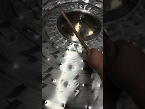 40" Zeus Custom Ride Cymbal – 9" Gold Bell Titanium Handmade