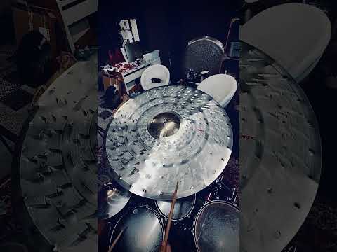 40" Zeus Custom Ride Cymbal – 9" Gold Bell Titanium Handmade
