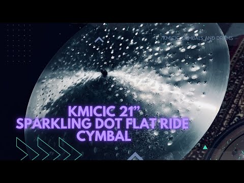 21" Sparkling Dot Flat Ride Cymbal – Titanium Handmade