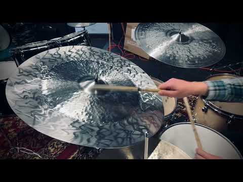 23" Flamed China Ride Cymbal – Titanium Handmade