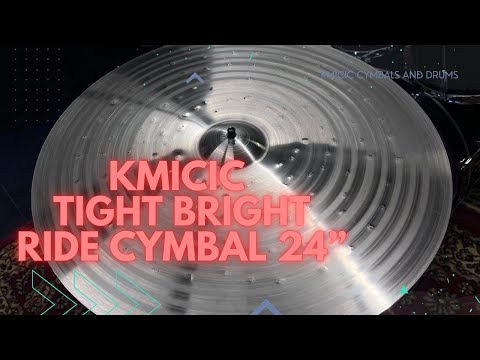 Kmicic Tight Bright 24” titanium ride cymbal